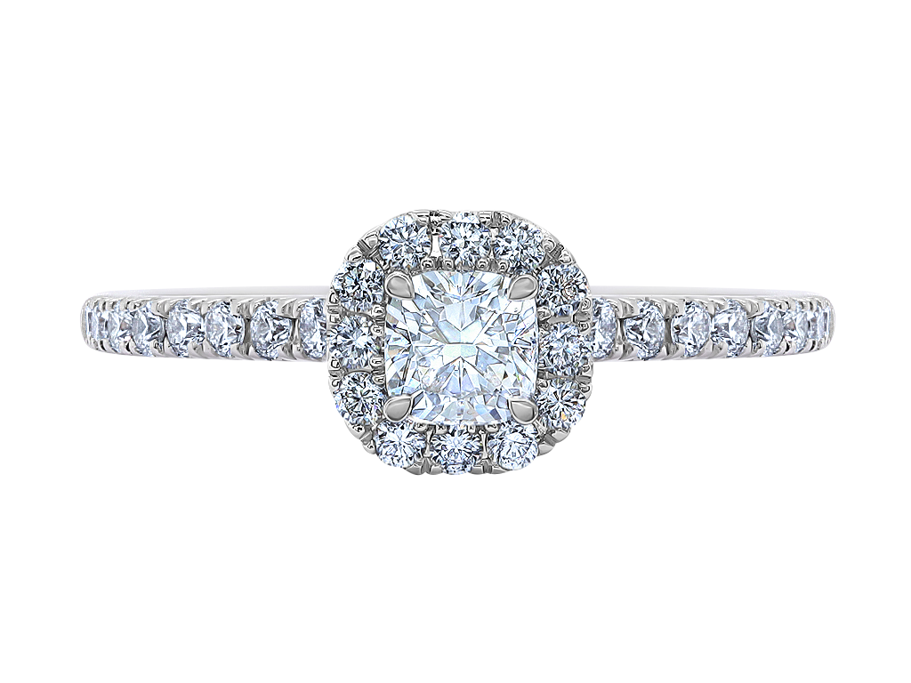 Engagement Ring | Athena | Cushion Cut Diamond Engagement Ring