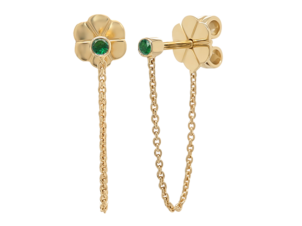 Earrings | Huahine in Emeralds | Emerald Studs