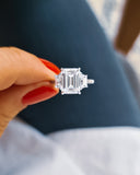 Emerald Cut Diamond Engagement Ring - The Patagonia - Mara Megelea 