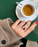 The Valparaiso | Pigeon Blood Ruby & Diamond Ring
