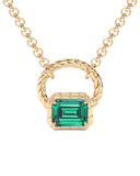 Pendant - The Tortuga | Emerald Pendant - Mara Megelea 