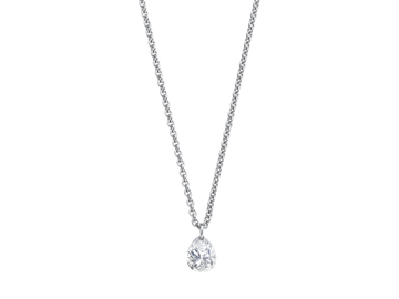 Necklace | Salvador de Bahia - Pear Cut | Floating Diamond Necklace