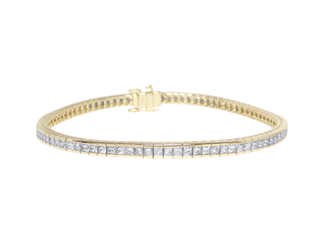 Bracelet | Calvi | Princess Cut Diamond Tennis Bracelet