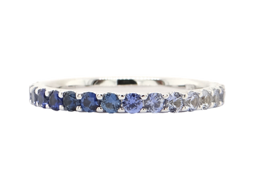 Sapphire Eternity Ring | Sardinia Sea | Blue Sapphire Eternity Ring