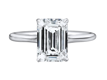 Engagement Ring | Cancun | Emerald Cut Solitaire Engagement Ring