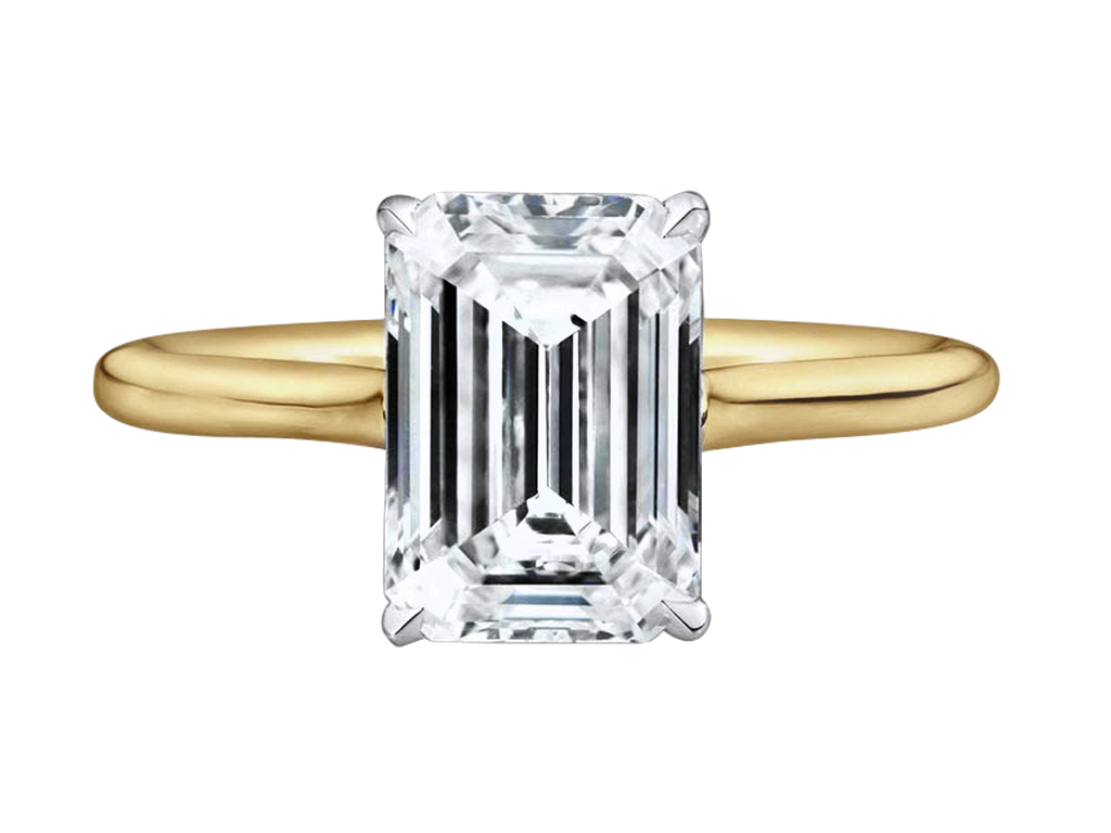 Engagement Ring | Cancun | Emerald Cut Solitaire Engagement Ring