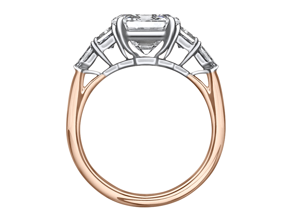 Engagement Ring | Nicaragua | Asscher Cut Engagement Ring with Cadillacs & Bullets