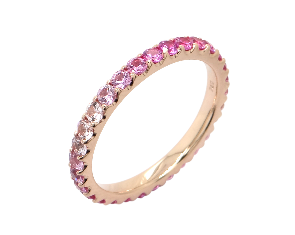 Sapphire Eternity Ring | Sardinia Oleander | Pink Sapphire Eternity Ring