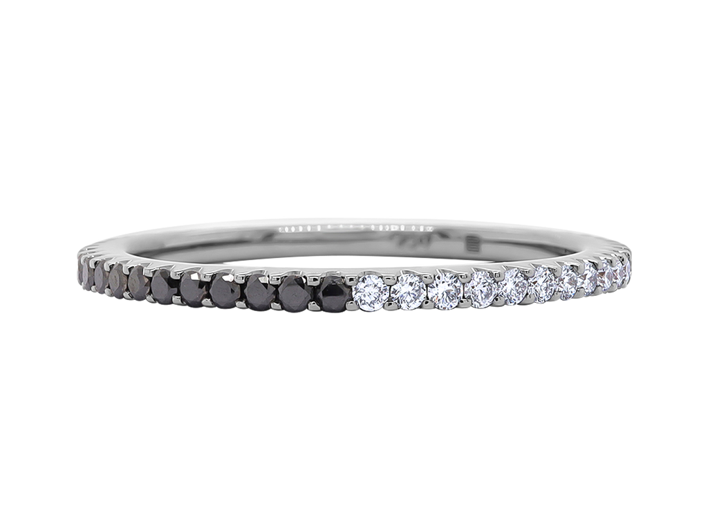 Diamond Ring | Reykjavik | Black and White Diamond Eternity Ring