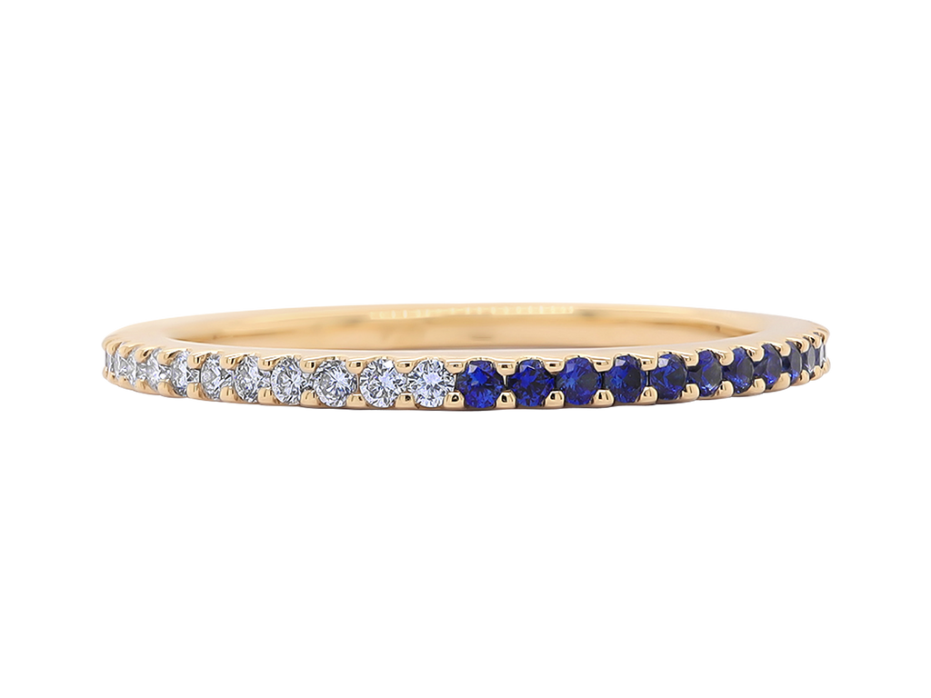 Sapphire Eternity Ring | Moorea | Blue Sapphire & White Diamond Eternity Ring