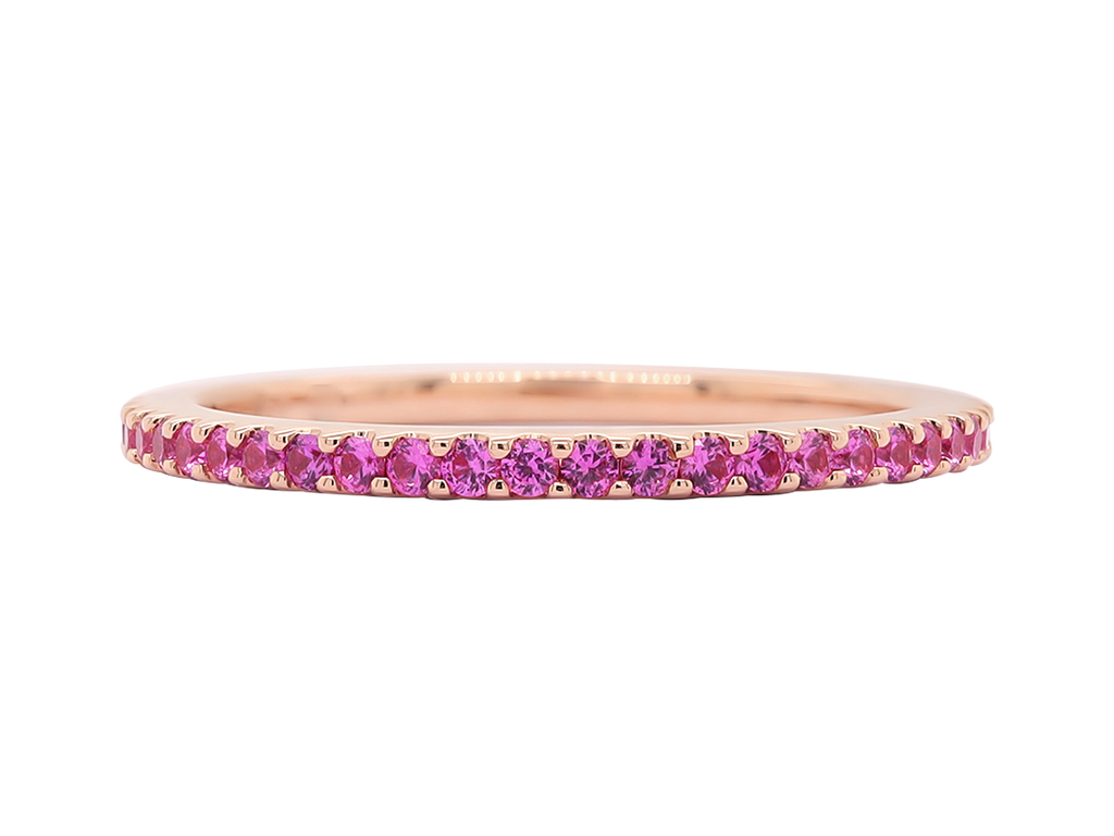 Diamond Ring | Fidji | Pink Sapphire and White Diamond Eternity Ring