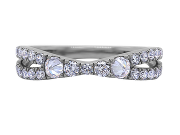 Diamond Ring | San Pedro Reversed | Halfway Eternity Diamond Ring