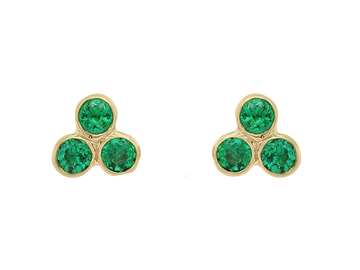 Earrings | Bora Bora in Emeralds | Emerald Studs