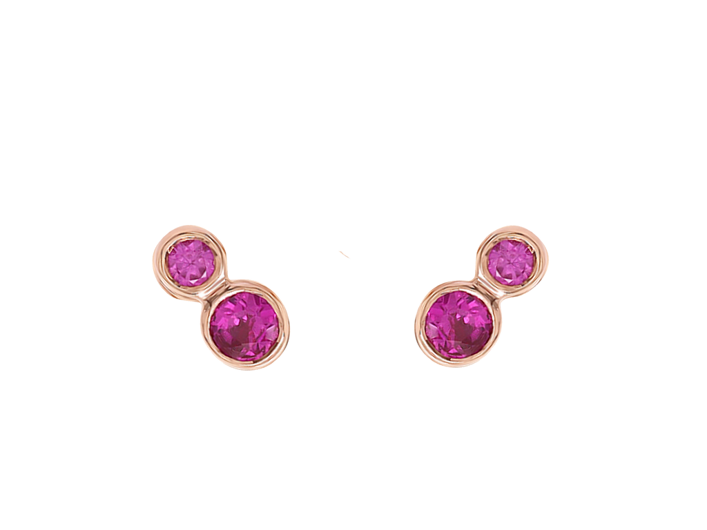 Earrings | Raiatea in Pink Sapphires | Pink Sapphire Studs