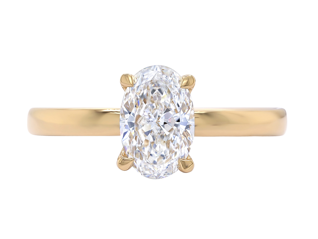 Engagement Ring | Panama | Oval Cut Engagement Ring with Diamond Pavé