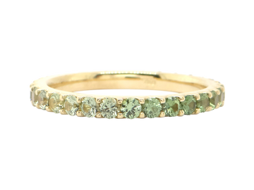 Sapphire Eternity Ring | Sardinia Evergreen | Green Sapphire Eternity Ring