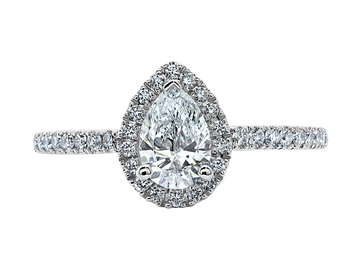 Engagement Ring | Victoria Falls | Pear Cut Diamond Engagement Ring