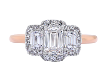 Engagement Ring | Milano | Three Stone Diamond Engagement Ring